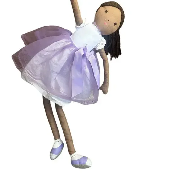 Pottery Barn Kids | Toys | Pottery Barn Kids Ballerina Doll African  American Designer Angelica Purple Dress | Poshmark